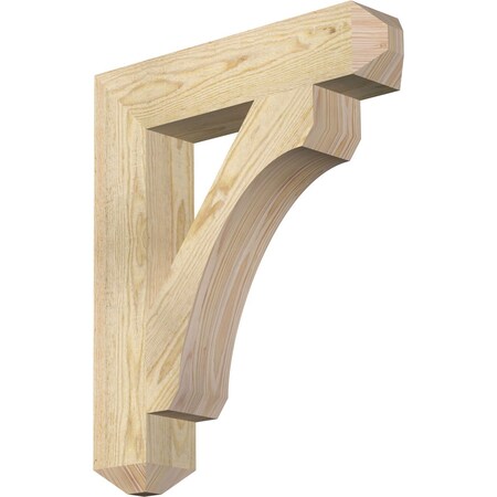 Ekena Millwork Legacy Craftsman Rough Sawn Bracket, Douglas Fir, 4"W x 20"D x 24"H BKT04X20X24LEC04RDF